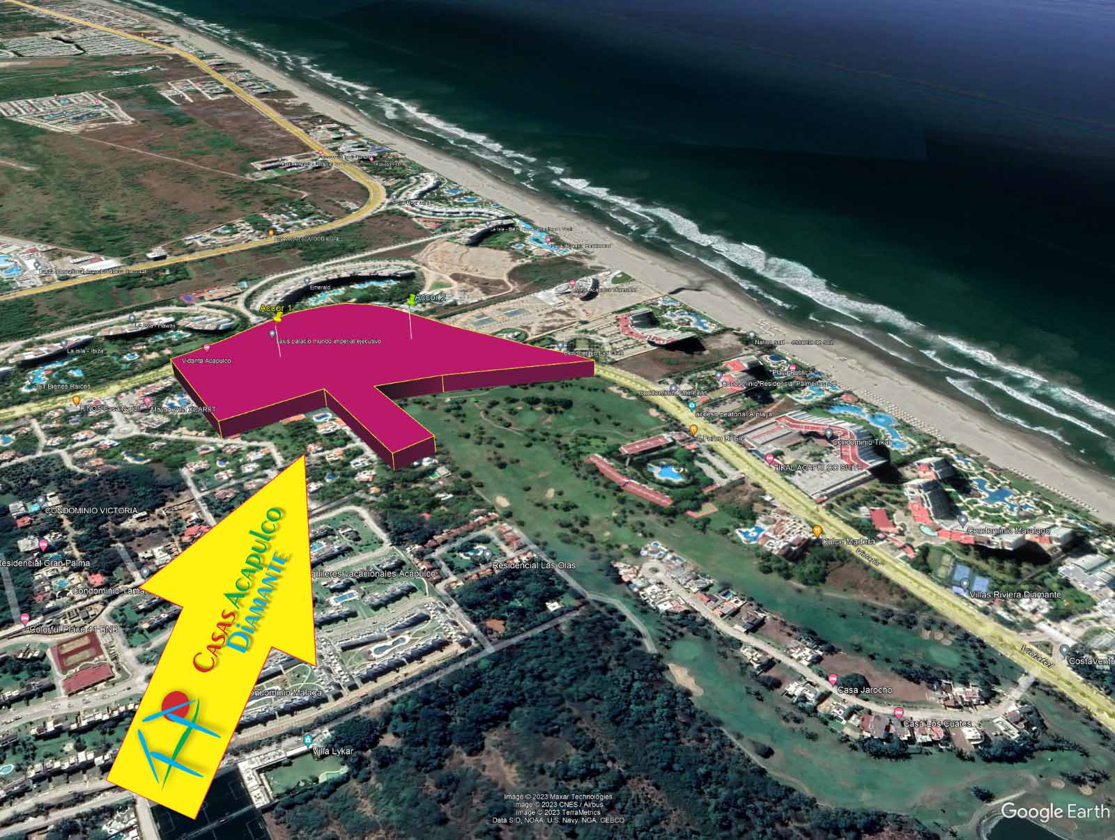 Terreno Playa Diamante Acacor 1 y 2 - Vista aérea 5